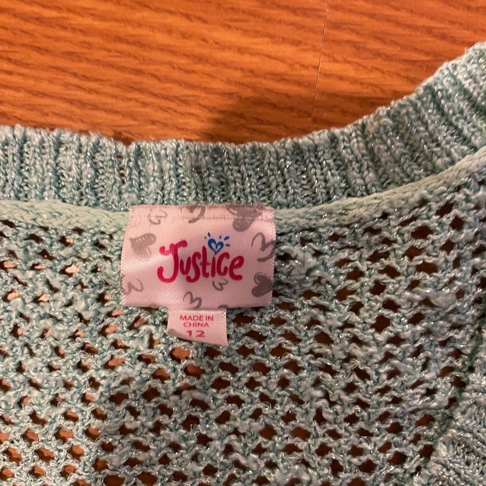 Justice Summer Sweater size 12 (DO) - Picture 4 of 6